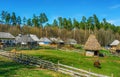 traditional Romanian village Royalty Free Stock Photo