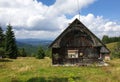 Traditional romanian wooden house in Apuseni Royalty Free Stock Photo