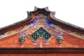 Traditional roof and colorful decoration.