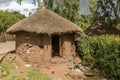 Traditional round hous in Lalibela, Ethiop