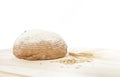 Traditional round rye bread. Royalty Free Stock Photo