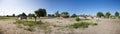 Traditional rural African Himba huts close to Caprivi Strip, Nam Royalty Free Stock Photo