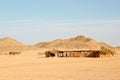 Traditional rural African reed and thatch hut. Royalty Free Stock Photo