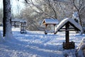 Traditional rural area in winter Royalty Free Stock Photo