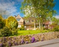 Traditional rural homes scene Royalty Free Stock Photo