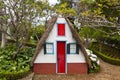 Traditional rural house in Santana Madeira, Portugal Royalty Free Stock Photo