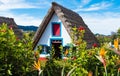 Traditional rural house, Santana region, Madeira island, Portugal Royalty Free Stock Photo