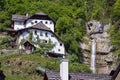 Traditional rural houses in the village of Hallstatt