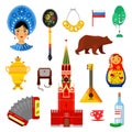 Traditional Russian attributes Royalty Free Stock Photo