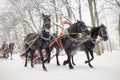 Traditional russian black troika.