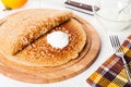 Traditional Russian Blini Royalty Free Stock Photo