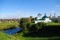 Traditional russian churches and countryside view in Suzdal, Russia
