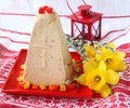 Traditional Russian curd easter pie Royalty Free Stock Photo