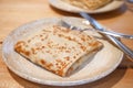 Russian Blinis on a plate Royalty Free Stock Photo