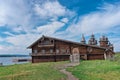 Traditional Russian house on the island Kizhi, Karelia, Russia Royalty Free Stock Photo