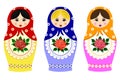 Traditional russian matryoshka Royalty Free Stock Photo