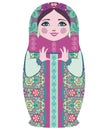 Traditional Russian matryoshka (matrioshka) dolls.