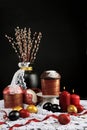 Traditional Russian-Orthodox Easter Paschal food Royalty Free Stock Photo