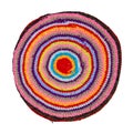 Traditional Russian round knit Mat handmade