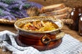 Traditional russian sour cabbage soup Royalty Free Stock Photo