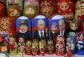 Matryoshka doll with Putin portrait.