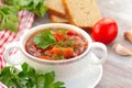 Traditional Russian Ukrainian vegetable soup