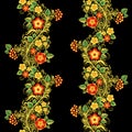 Traditional Russian vector seamless pattern in