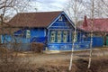 Traditional russian village house in Yuryev-Polsky Royalty Free Stock Photo