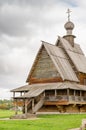 The traditional russian wooden church in the ancient town of Suzdal, Russia. Royalty Free Stock Photo