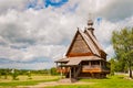 The traditional russian wooden church in the ancient town of Suzdal, Russia Royalty Free Stock Photo