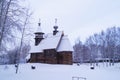 Traditional Russian wooden church Royalty Free Stock Photo