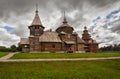 Traditional Russian wooden Church for tourists in Suzdal, Russia Royalty Free Stock Photo