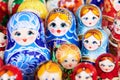 Traditional russian wooden nesting dolls