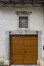 Traditional rustic entrance in the Karst region in Slovenia