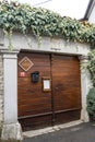 Traditional rustic entrance in the Karst region in Slovenia