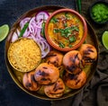 Traditional rustic food - dal bati churma Royalty Free Stock Photo