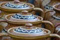 Traditional rustic pottery from Romania Royalty Free Stock Photo