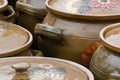 Traditional rustic pottery from Romania Royalty Free Stock Photo