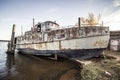 Traditional Rusty Great Lakes Commercial Fishing Boat Royalty Free Stock Photo