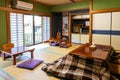 Traditional Ryokan Japanese house interior Royalty Free Stock Photo