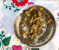 A traditional SAAG dish of the Punjab Royalty Free Stock Photo