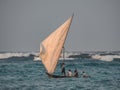 Traditional sailing boat called DHOW Royalty Free Stock Photo