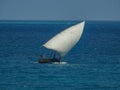 Traditional sailing boat called DHOW Royalty Free Stock Photo