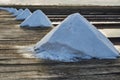 Traditional salt extraction area Salinas in Figueira da Foz, Portugal