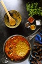 Traditional Sambar - Recipe Preparation Photos With Photos Of The Final Dish And Traditional Mattha