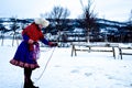 Traditional Sami people in the Norways Lapland, Tromso