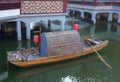 Traditional sampan in Yuyuan or Yu Garden in Shanghai