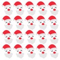 Traditional Santa with Beard Pattern Texture Background