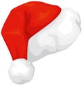 Traditional Santa Claus hat. Icons of different types of hats for Christmas