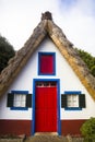 Traditional Santana house at Madeira island